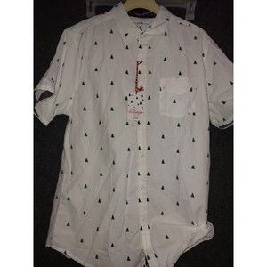 PD&C CHRISTMAS SHIRT BUTTON DOWN SIZE MEDIUM NEW WITH TAGS